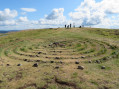 Des pierres en spirale au sommet du Belchen