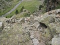 Descente d'éboulis