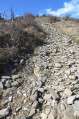 Descente rocailleuse
