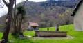 Devant la ferme de l'Echaillon