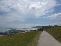 Dover castle and ferry terminal