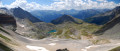 Du col de Chavière, vue sur le lac de la Partie