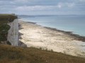 du haut de la falaise