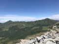 Du Puy Mary à gauche au Puy de Peyre Arse à droite
