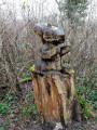 Ecureuil sculpté
