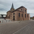 La collégiale de Surbourg à partir de Biblisheim