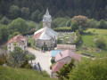 Eglise des Bouchoux vue de la Croix des Couloirs