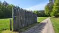 Ein Stück des rekonstruierten Palisadenzauns