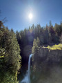 Long Way to Elk Falls Suspension Bridge