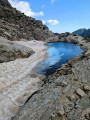 Névé en contrebas du lac du Portillon
