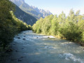 En enjambant la rivière Drave