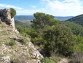 En haut des ruines