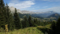 En montant sur la crête des Alleyrons