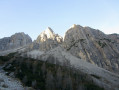 Der Laserzersee von der Dolomitenhütte aus
