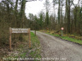Entrée route forestière vers l 'étang des moines Entrée route forestière vers l 'étang des moines