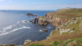 Nanjizal Beach, Land's End and Mayon Cliff from Sennen.