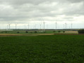Eoliennes coté est de la forêt.