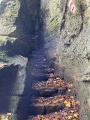 Escalier dans la falaise