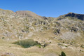 Les Étangs de Fontargente, de Sorda, d’Anrodat depuis le Refuge du Rulhe