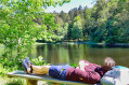 étang du petit haut, relaxe.