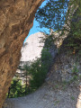 Etroite entaille entre les rochers