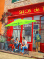 Extrait du mur peint en trompe-l'oeil