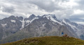 face au massif de la Meije