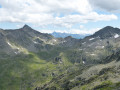 From Col des Chexaux, the way back down to the Grand St. Bernard Pass From Col des Chexaux, the way back down to the Grand St. Bernard Pass