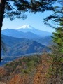 Le Mont Momokurasan depuis la gare de Saruhashi