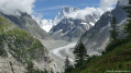 Glacier de la mer de glace. Glacier de la mer de glace.