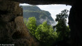 La Grotte à Carret depuis le parking de la Doriaz
