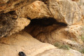 Cova Les Dones et le sommet de Penya Roja depuis le Balneari d'Aigües