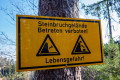 Hohlsteinbruch - Betreten verboten
