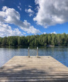 Hynkanlampi lake swimming platform