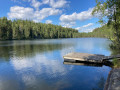 Hynkanlampi lake swimming platform