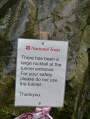 Important Notice re the tunnel in Cathedral Quarry