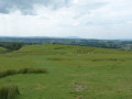 Landscape and the tree lined valley on the left