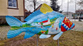 Karpfenskulptur