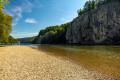 Kiesstrand am Donaudurchbruch