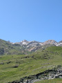 L'alpage avec vue sur le sommet du Galibier