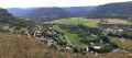 L'amont de la Vallée de la Loue depuis la Roche Lahier