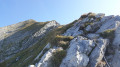L'arête qui conduit au sommet