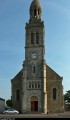 Clocher-porche de l'église Sainte Croix