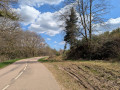 L'entrée du chemin du Tacot vers Ouroux