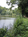 Fountains, pond, cross and abbey in Bouxières-aux-Dames Fontaines, étang, croix et abbaye à Bouxières-aux-Dames