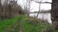 L'itinéraire suit le bord de Loire