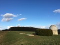 L'observatoire astronomique de Macey dont il ne reste plus que les plaques de béton encore utilisées par les observateurs.