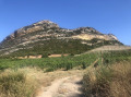 La colline cachant Saint-Florent au retour