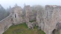 La cour intérieure du château des Cornes d'Urfé