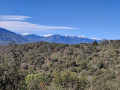 La crête de Mantet et la vue vers l'ouest.